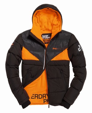 Superdry Javelin Puffer Férfi Kabát Fekete | OHQJM1542